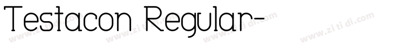 Testacon Regular字体转换